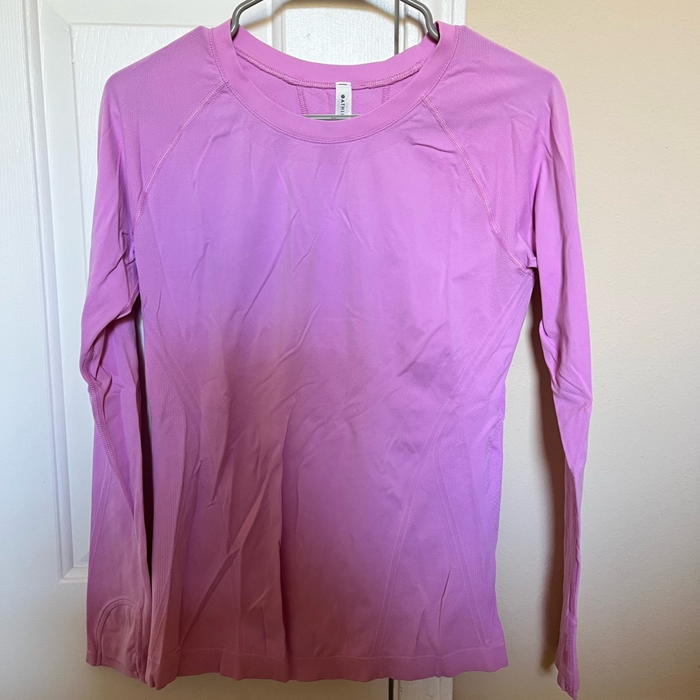 Athleta Pink Long Sleeve Top
